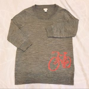 J Crew Wool Bicycle Sweater
